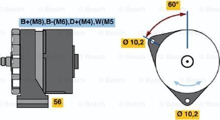 BOSCH 0 120 469 797 - Генератор www.autospares.lv