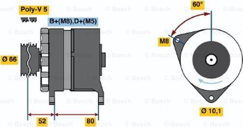 BOSCH 0 120 468 108 - Ģenerators autospares.lv