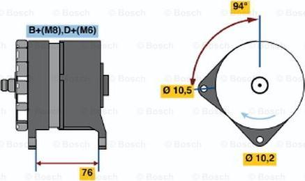 BOSCH 0 120 468 102 - Alternator www.autospares.lv