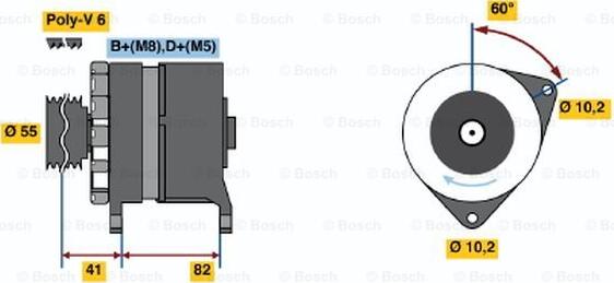 BOSCH 0 120 468 134 - Ģenerators www.autospares.lv