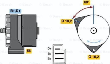 BOSCH 0 120 489 935 - Генератор www.autospares.lv