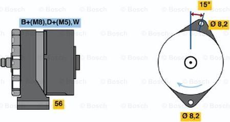 BOSCH 0 120 489 434 - Генератор www.autospares.lv