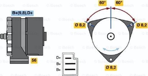 BOSCH 0 120 489 506 - Ģenerators autospares.lv