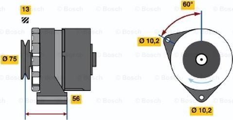 BOSCH 0 120 489 035 - Alternator www.autospares.lv