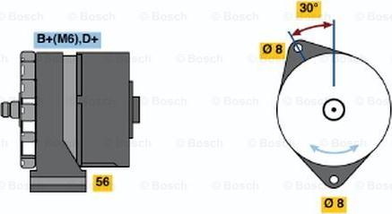 BOSCH 0 120 489 030 - Ģenerators www.autospares.lv