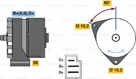 BOSCH 0 120 489 025 - Ģenerators autospares.lv