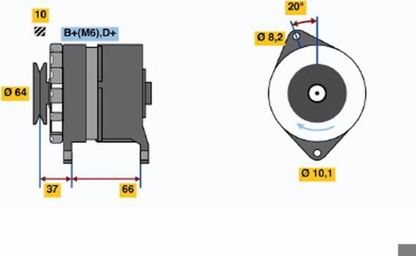 BOSCH 0 120 489 190 - Alternator www.autospares.lv