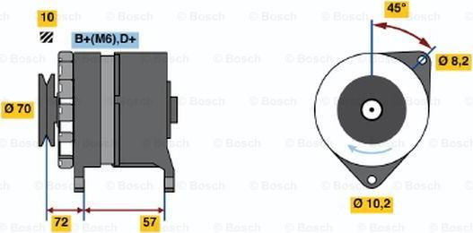 BOSCH 0 120 489 394 - Alternator www.autospares.lv