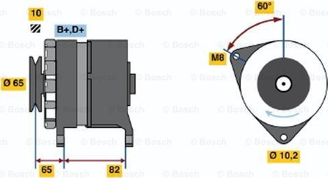 BOSCH 0 120 489 361 - Ģenerators www.autospares.lv