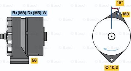 BOSCH 0 120 489 376 - Ģenerators www.autospares.lv