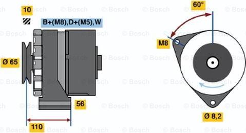 BOSCH 0 986 034 240 - Ģenerators www.autospares.lv