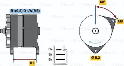 BOSCH 0 120 489 251 - Ģenerators www.autospares.lv