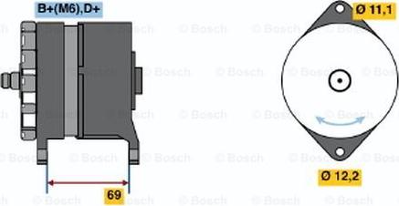 BOSCH 0 120 489 136 - Генератор www.autospares.lv