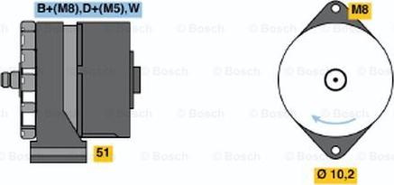 BOSCH 0 120 484 011 - Alternator www.autospares.lv