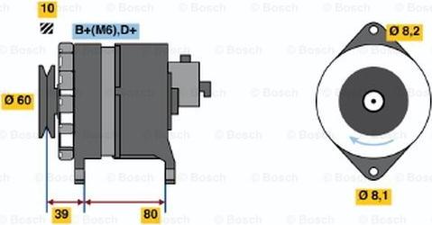 BOSCH 0 120 488 012 - Ģenerators www.autospares.lv