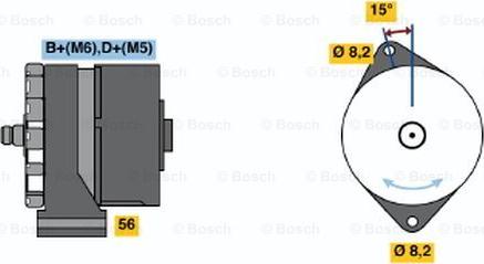 BOSCH 0 120 488 192 - Генератор www.autospares.lv