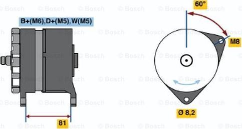 BOSCH 0 120 488 149 - Ģenerators www.autospares.lv