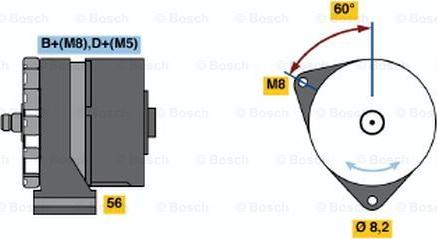 BOSCH 0 120 488 144 - Генератор www.autospares.lv