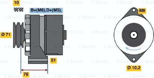 BOSCH 0 120 488 303 - Ģenerators www.autospares.lv