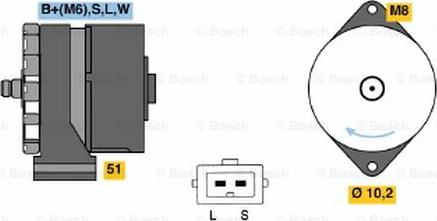 BOSCH 0 120 488 297 - Ģenerators autospares.lv