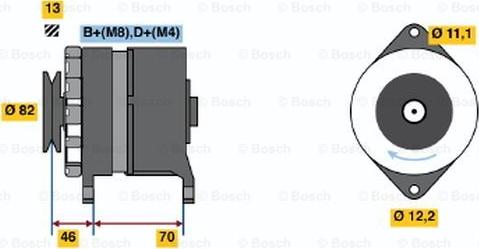 BOSCH 0 120 488 252 - Генератор www.autospares.lv