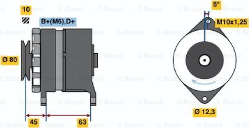 BOSCH 0 120 488 280 - Ģenerators www.autospares.lv