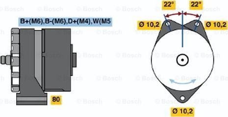 BOSCH 0 120 488 232 - Ģenerators autospares.lv