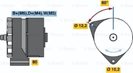 BOSCH 0 986 031 450 - Ģenerators www.autospares.lv