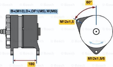 BOSCH 0 120 689 547 - Генератор www.autospares.lv