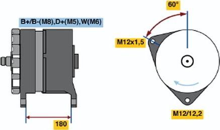 BOSCH 0 120 689 587 - Ģenerators www.autospares.lv