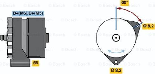 BOSCH 0 120 339 536 - Ģenerators autospares.lv