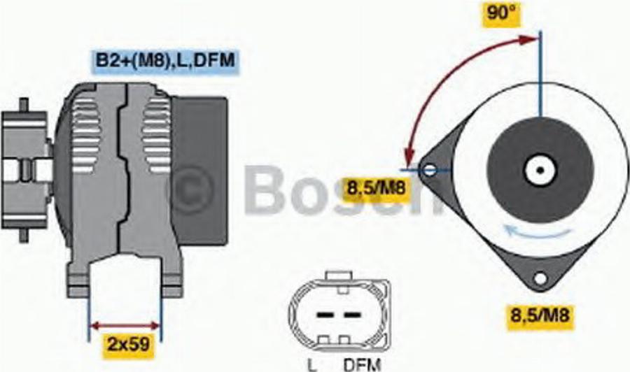 BOSCH 0 121 715 004 - Ģenerators www.autospares.lv