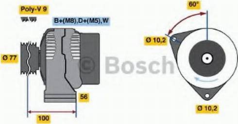 BOSCH 0 123 515 500 - Ģenerators www.autospares.lv