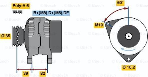 BOSCH 0 986 039 690 - Ģenerators www.autospares.lv