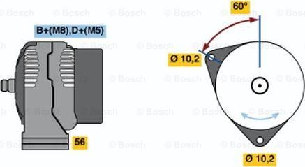 BOSCH 0 986 043 130 - Ģenerators autospares.lv