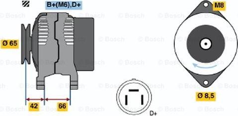 BOSCH 0 123 115 012 - Ģenerators autospares.lv