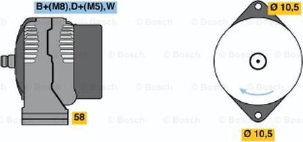 BOSCH 0 123 315 506 - Ģenerators www.autospares.lv