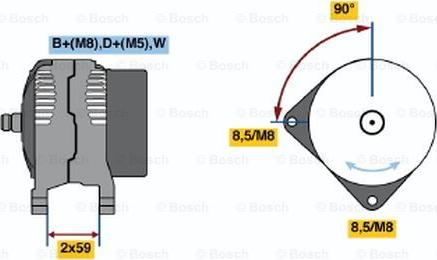 BOSCH 0 123 320 048 - Alternator www.autospares.lv