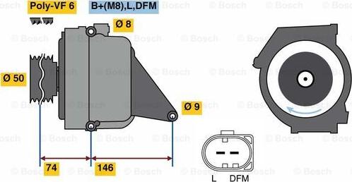 BOSCH 0 122 0AA 3R0 - Alternator www.autospares.lv