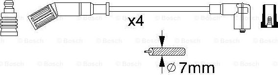 BOSCH 0 356 912 841 - Augstsprieguma vadu komplekts www.autospares.lv