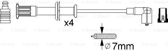 BOSCH 0 356 912 829 - Augstsprieguma vadu komplekts www.autospares.lv