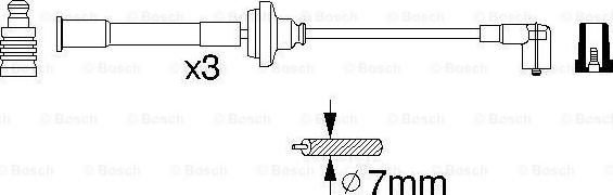 BOSCH 0 356 912 821 - Augstsprieguma vadu komplekts www.autospares.lv