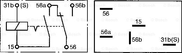 BOSCH 0 332 515 012 - Relejs, Tuvā gaisma www.autospares.lv