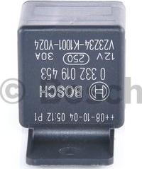 BOSCH 0 332 019 453 - Relejs, Darba strāva www.autospares.lv