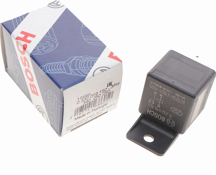 BOSCH 0 332 019 150 - Relejs, Darba strāva www.autospares.lv