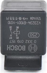 BOSCH 0 332 019 157 - Relejs, Darba strāva www.autospares.lv