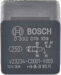 BOSCH 0 332 019 109 - Relejs, Darba strāva www.autospares.lv