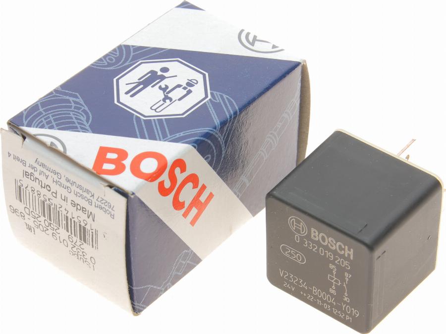 BOSCH 0 332 019 205 - Relejs, Darba strāva www.autospares.lv