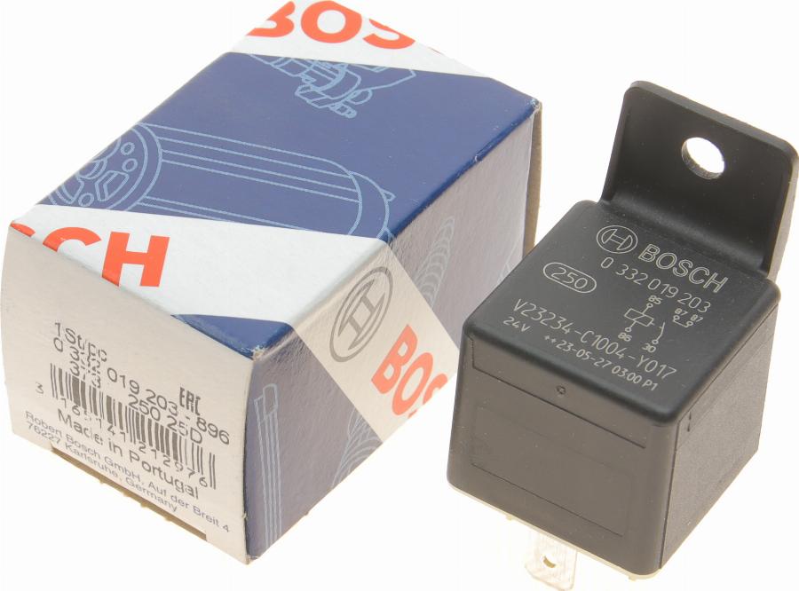 BOSCH 0 332 019 203 - Relejs, Darba strāva www.autospares.lv