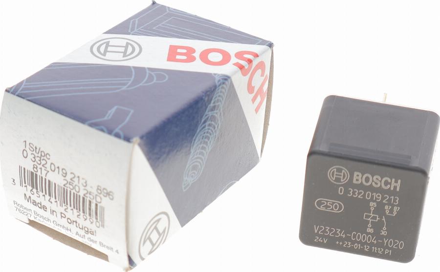 BOSCH 0 332 019 213 - Relejs, Darba strāva www.autospares.lv